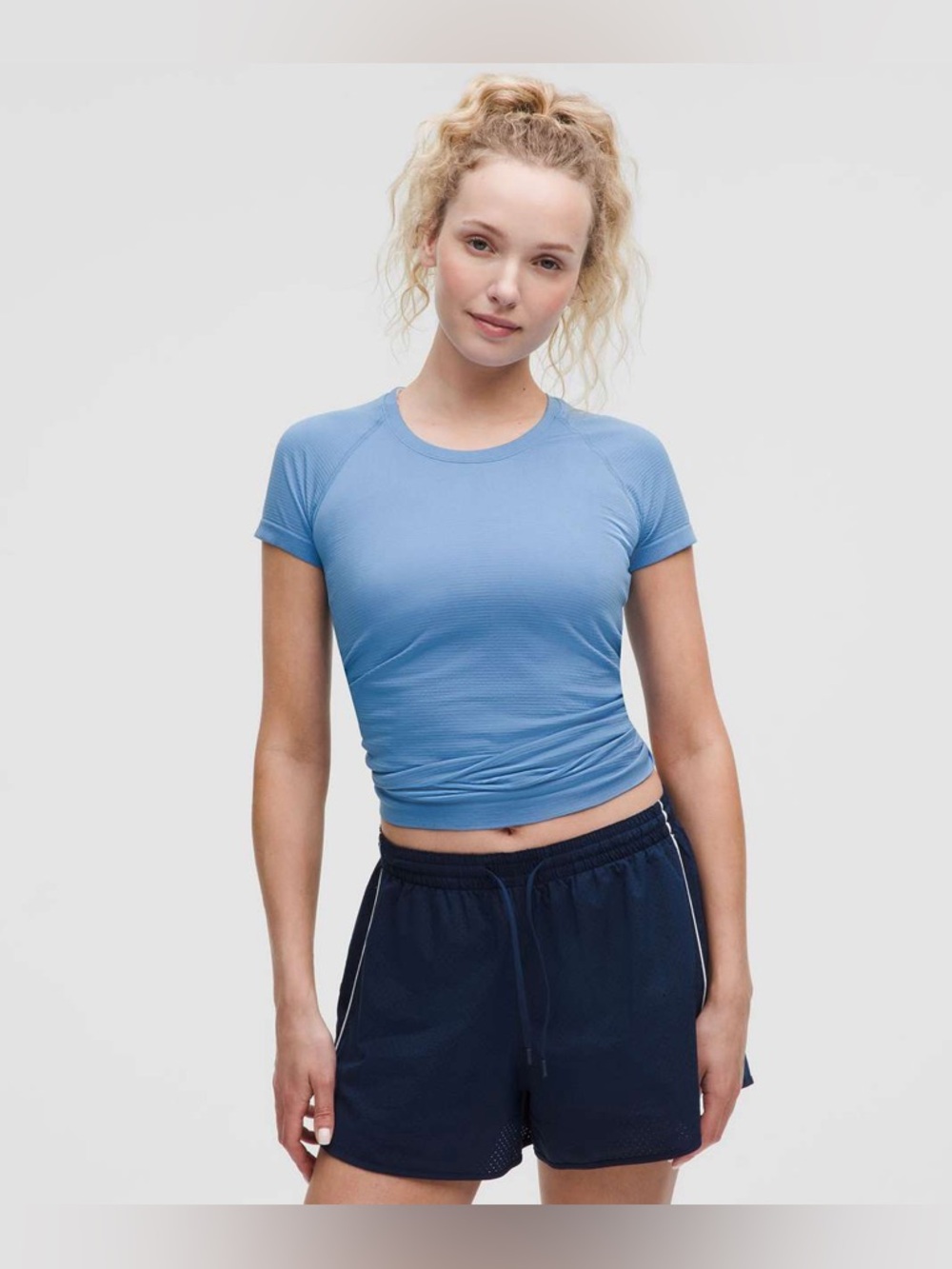 Lululemon Swiftly Tech Short Sleeve Shirt 2.0 Hip Length Pool Party POOL